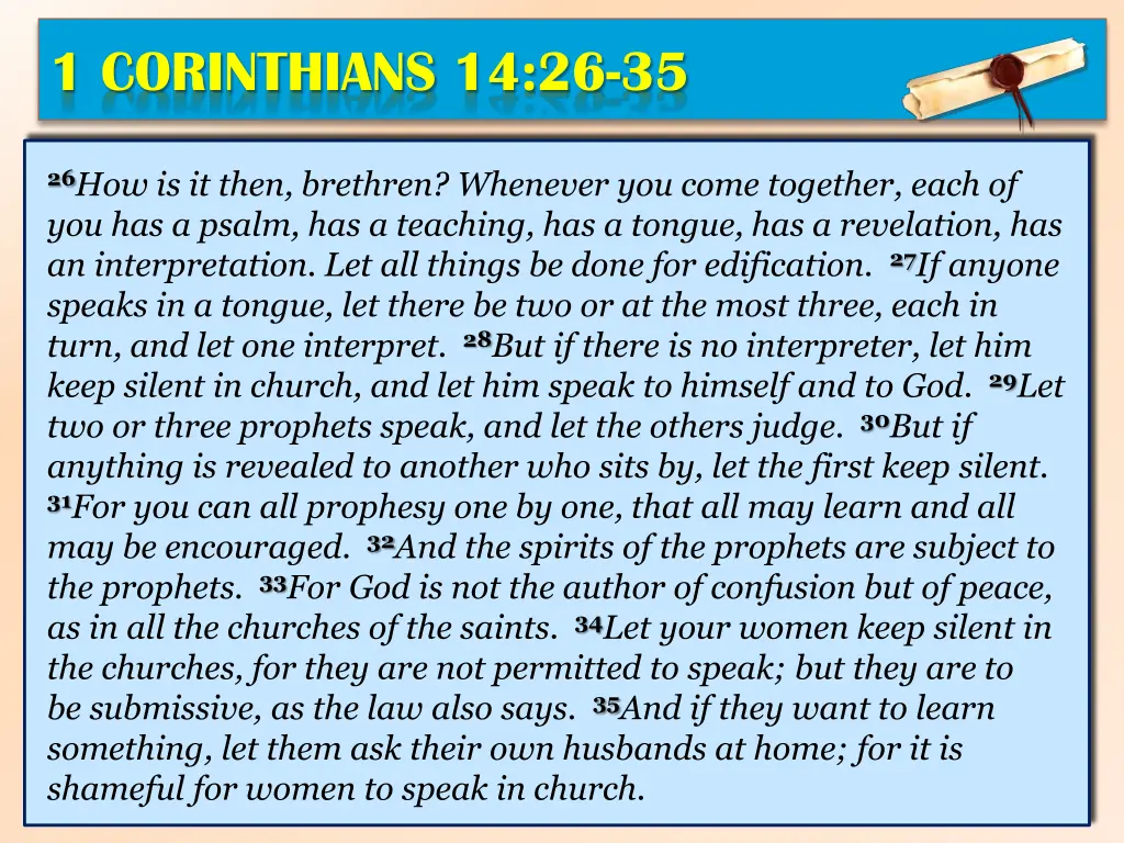 1 corinthians 14 26 35