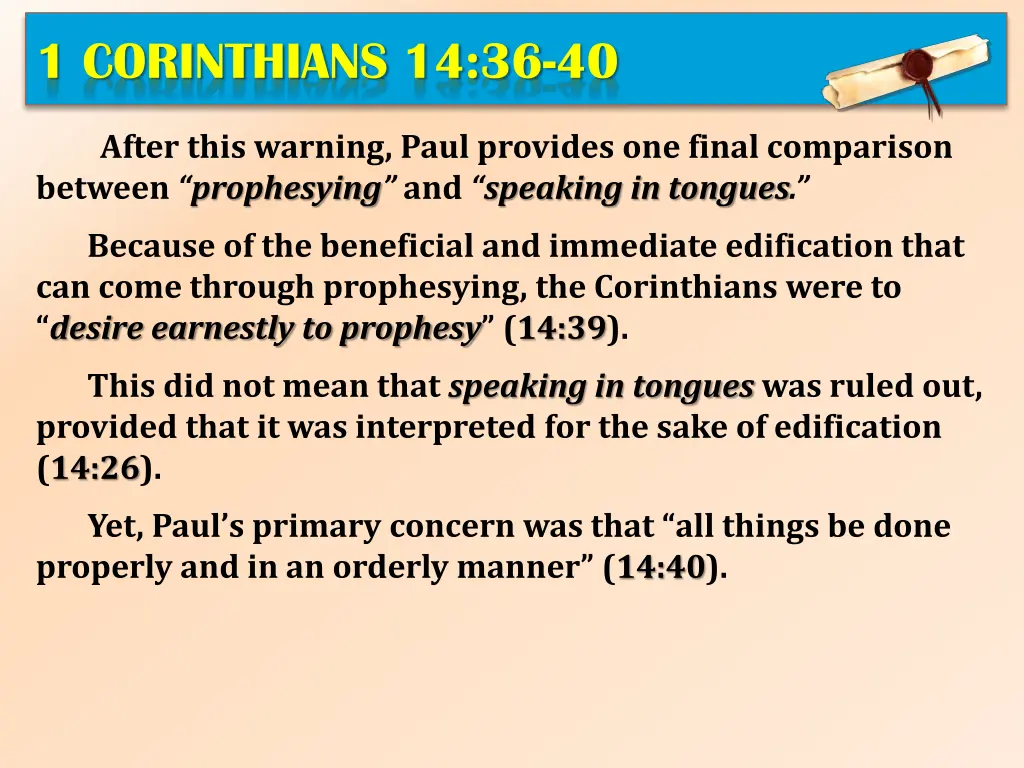 1 corinthians 14 36 40 3