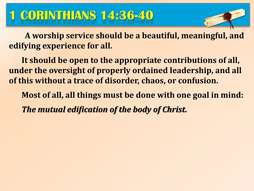 1 corinthians 14 36 40 4