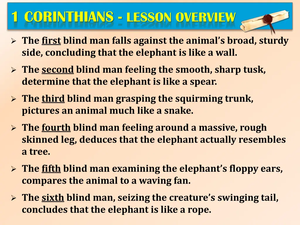 1 corinthians lesson overview 1