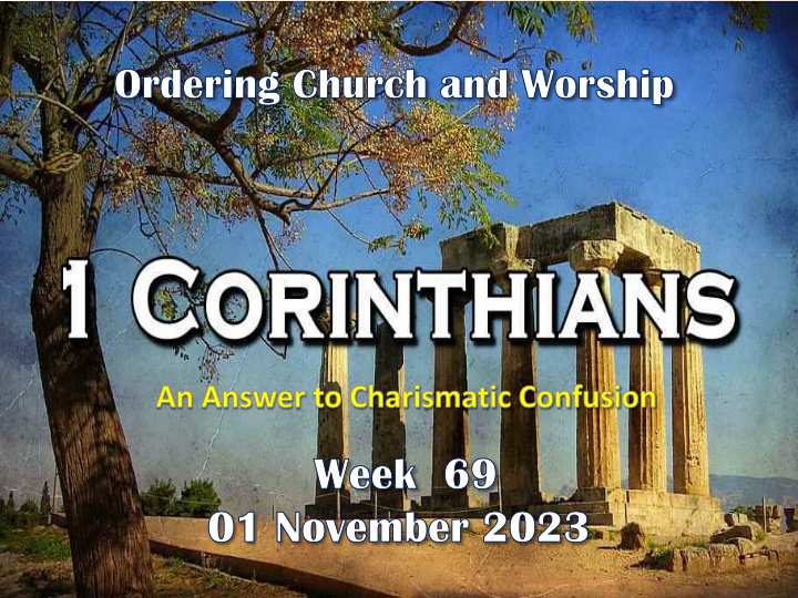 ordering church and worship ordering church