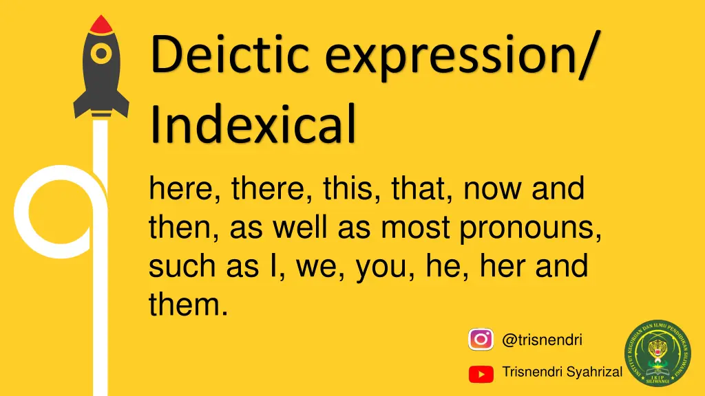 deictic expression indexical