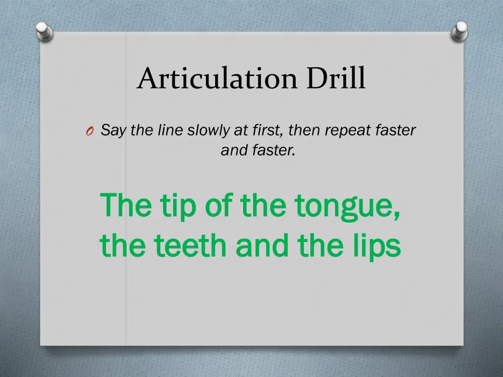 articulation drill 1