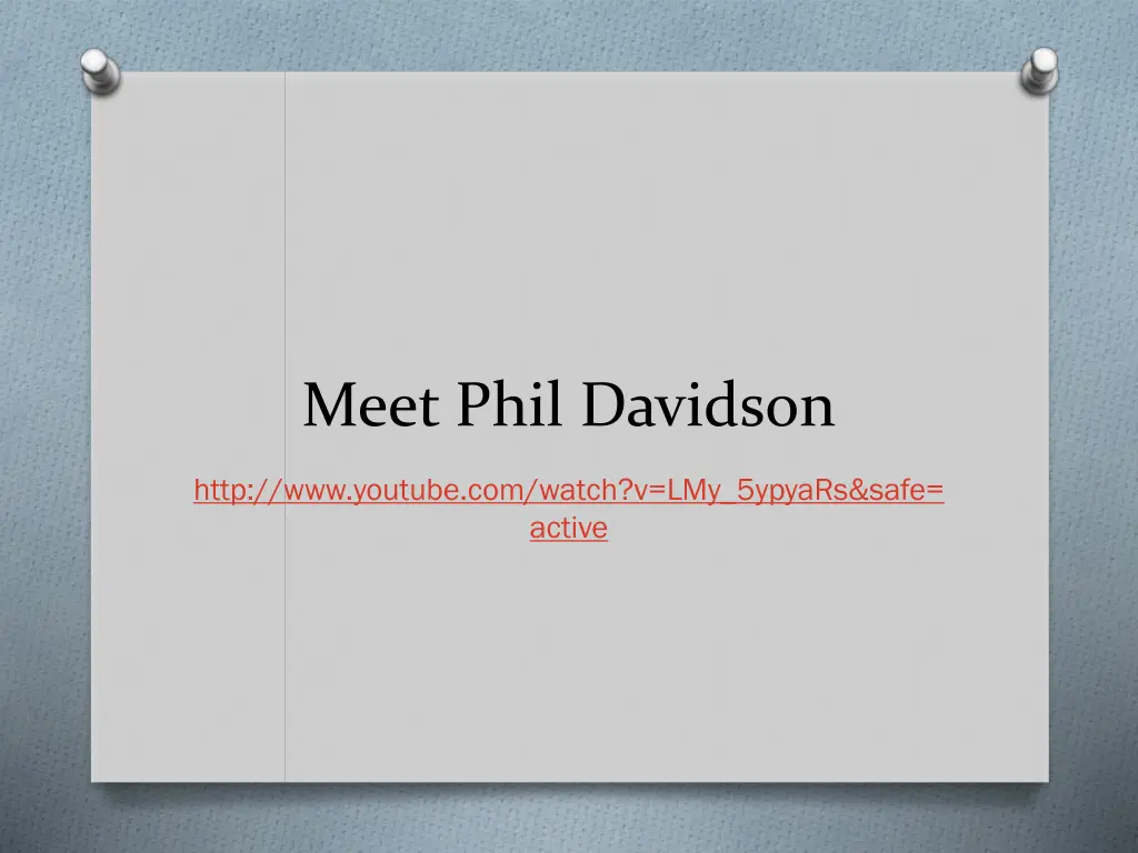 meet phil davidson