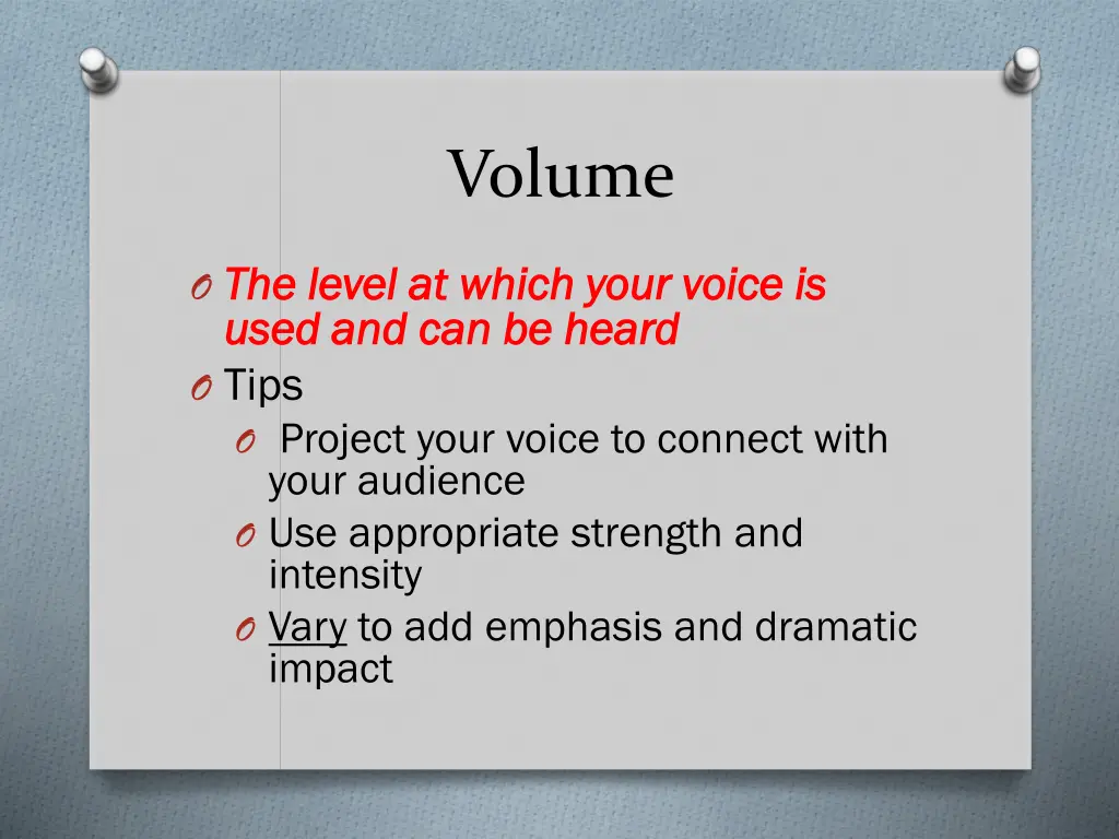 volume