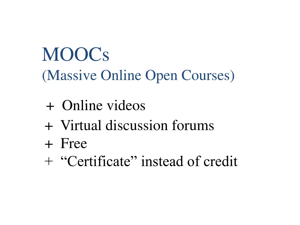 moocs massive online open courses