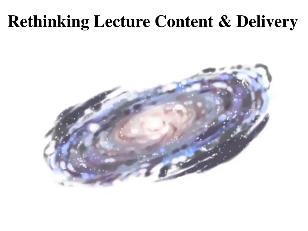 rethinking lecture content delivery