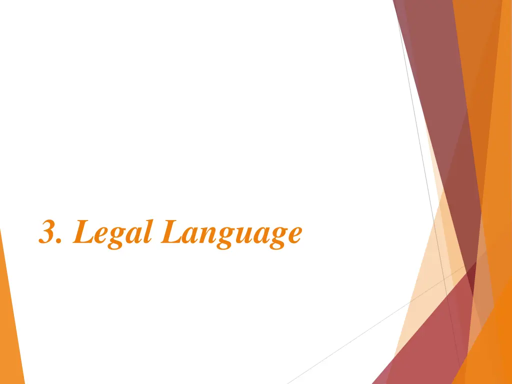 3 legal language