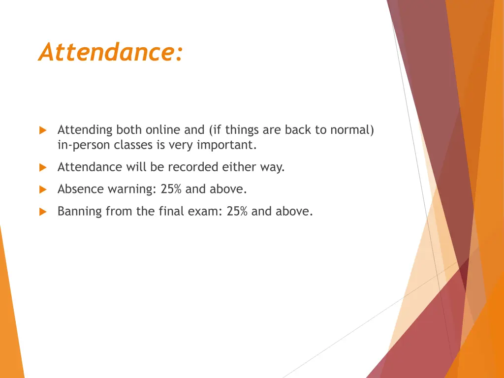 attendance