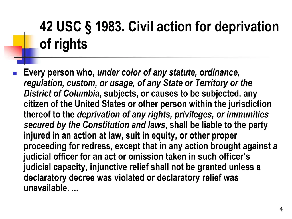 42 usc 1983 civil action for deprivation of rights