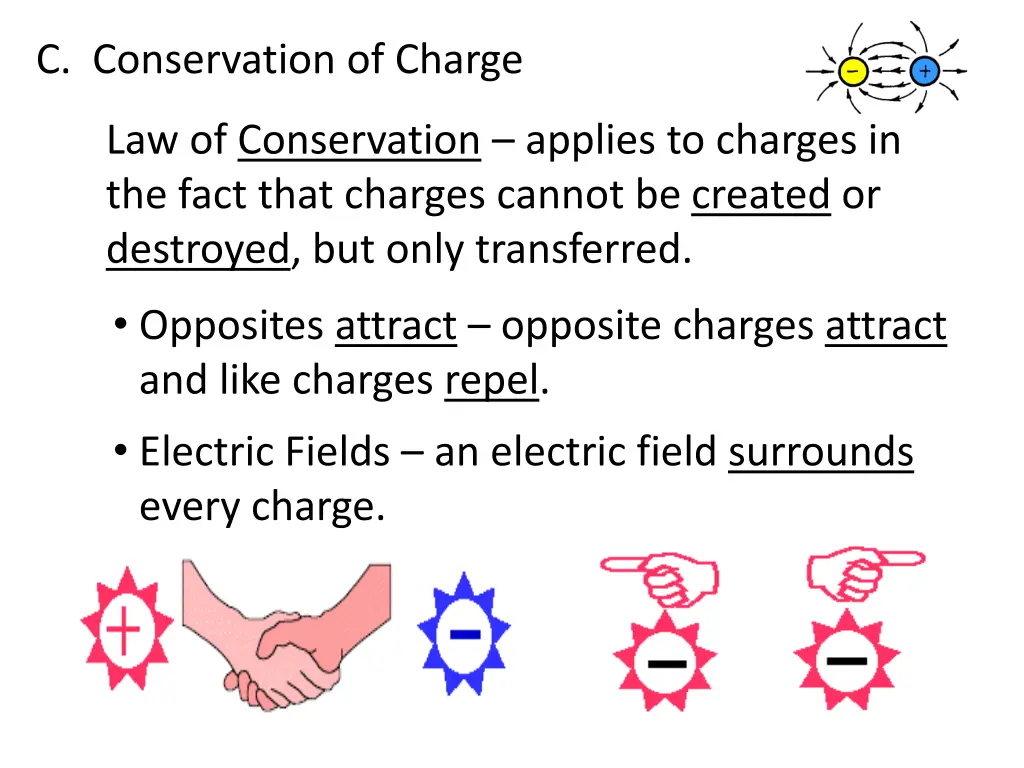 c conservation of charge