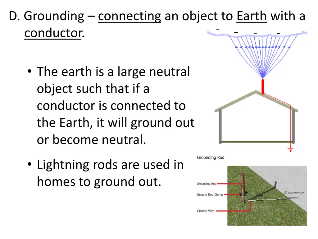 d grounding connecting an object to earth with