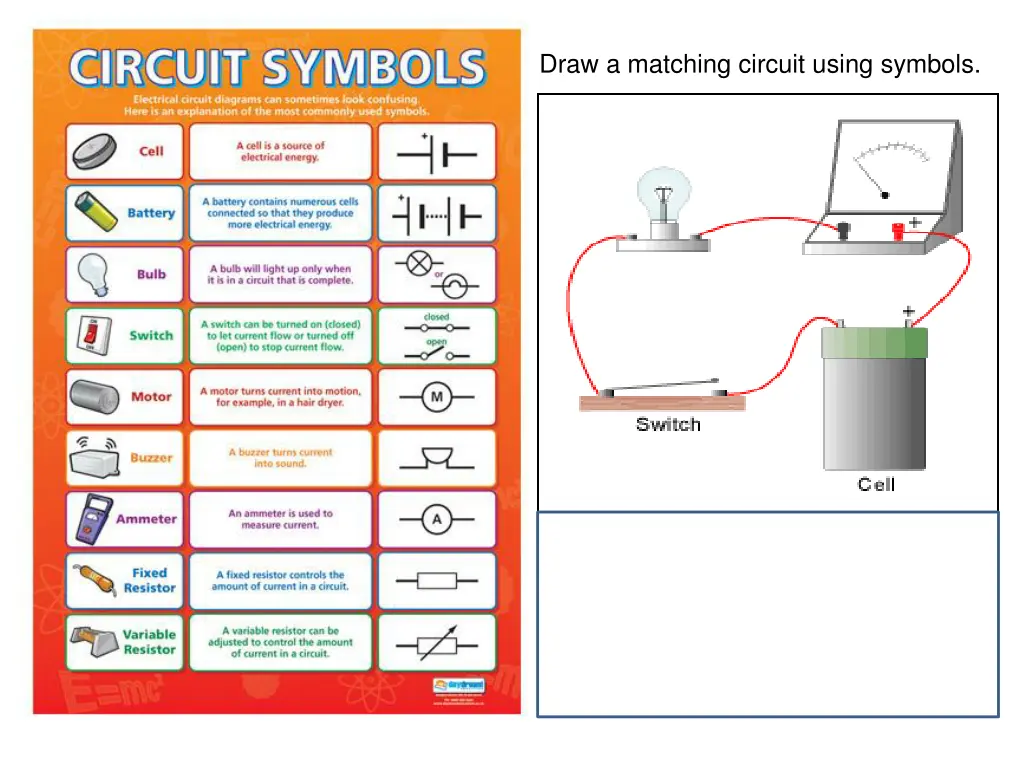 draw a matching circuit using symbols