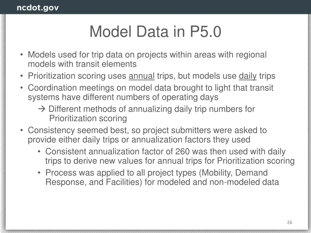 model data in p5 0