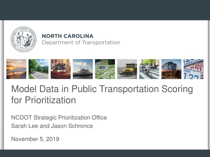 model data in public transportation scoring