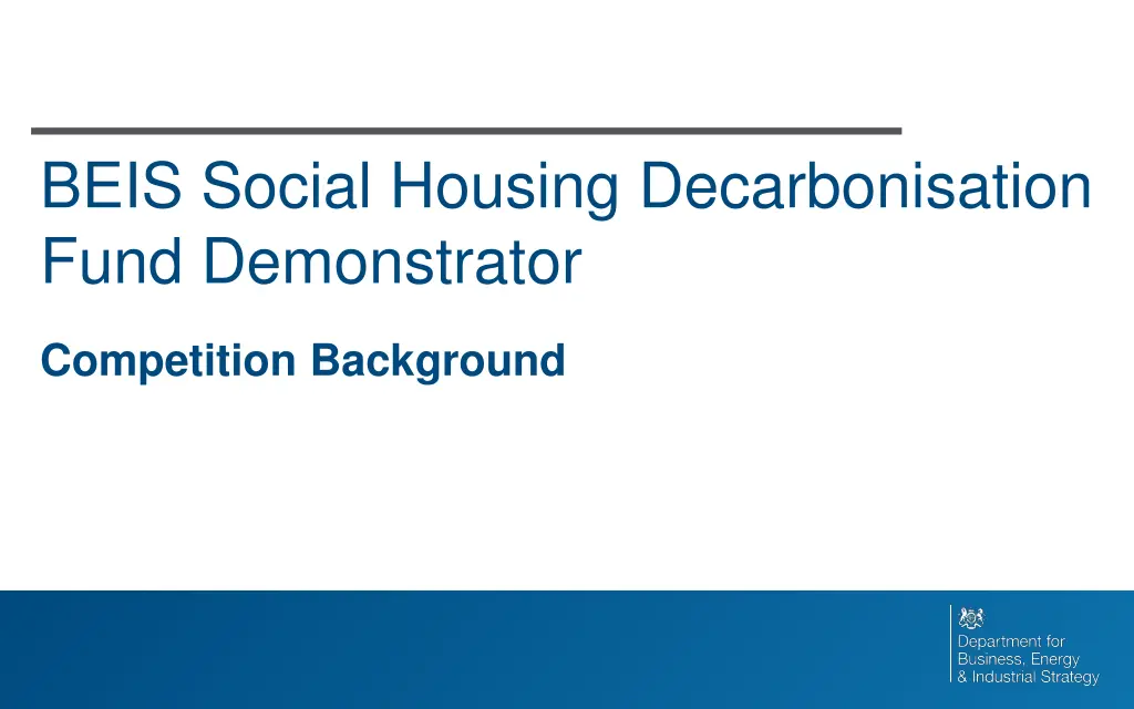 beis social housing decarbonisation fund 1