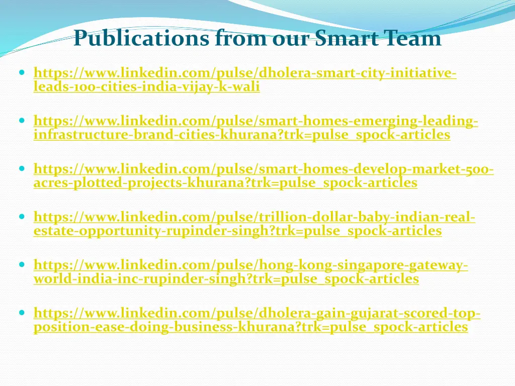 publications from our smart team