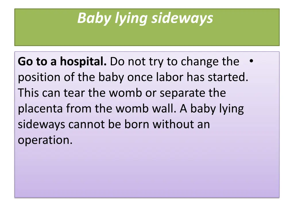 baby lying sideways