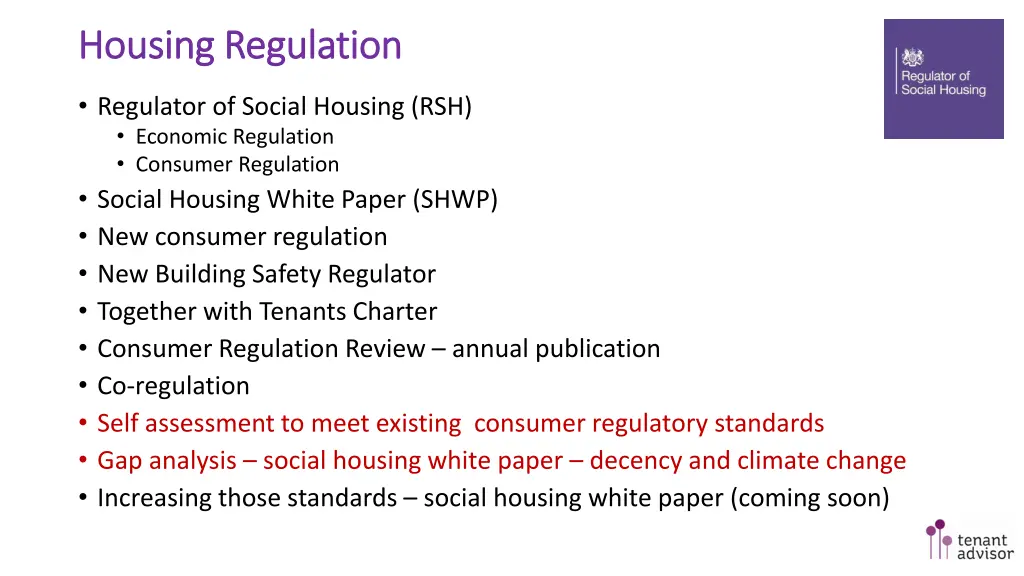 housing regulation housing regulation