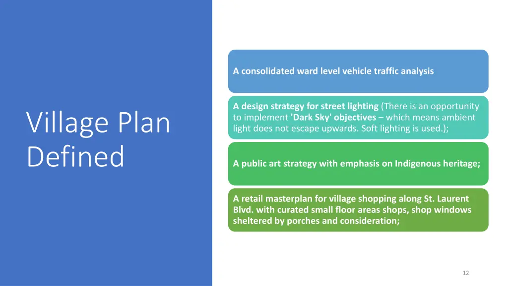 a consolidated ward level vehicle traffic analysis