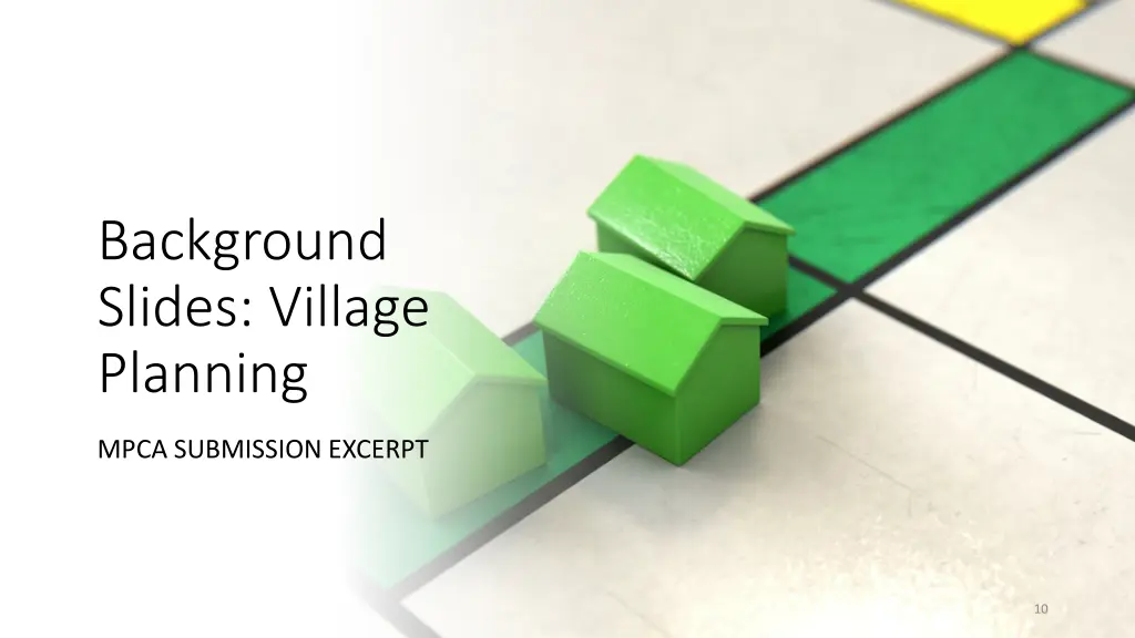 background slides village planning