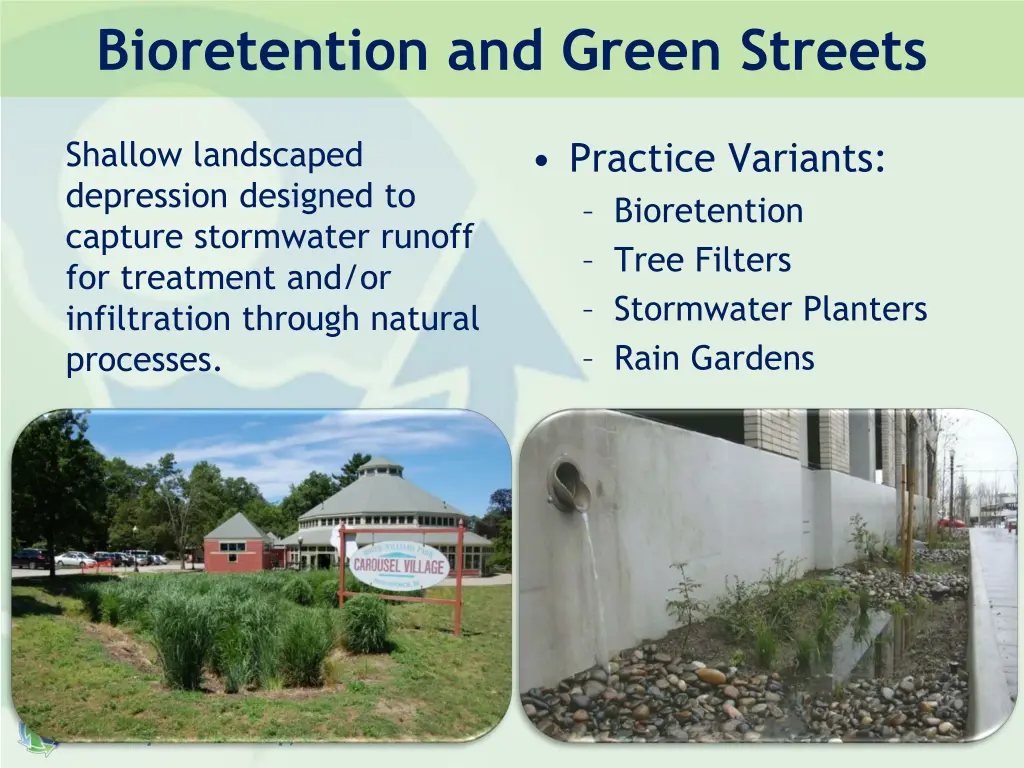 bioretention and green streets