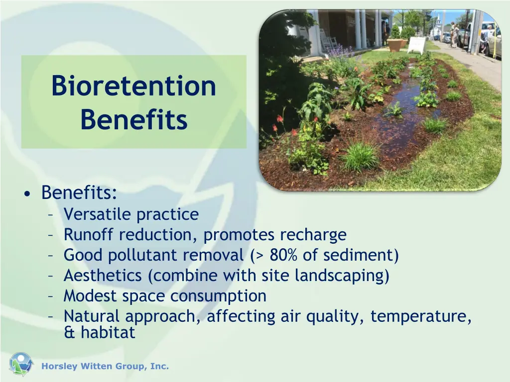 bioretention benefits