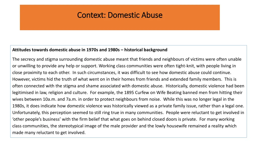 context domestic abuse context domestic abuse