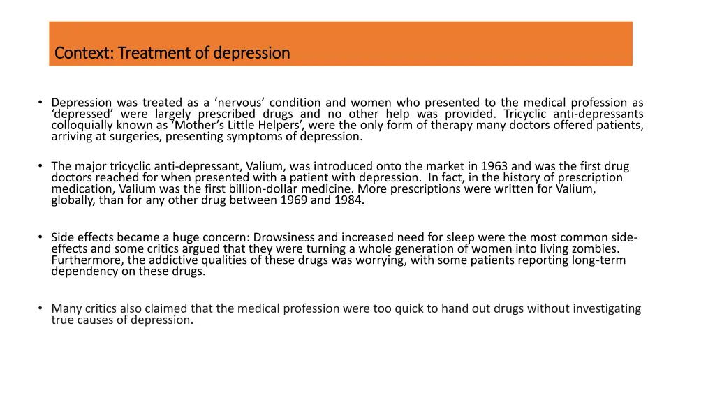 context treatment of depression context treatment