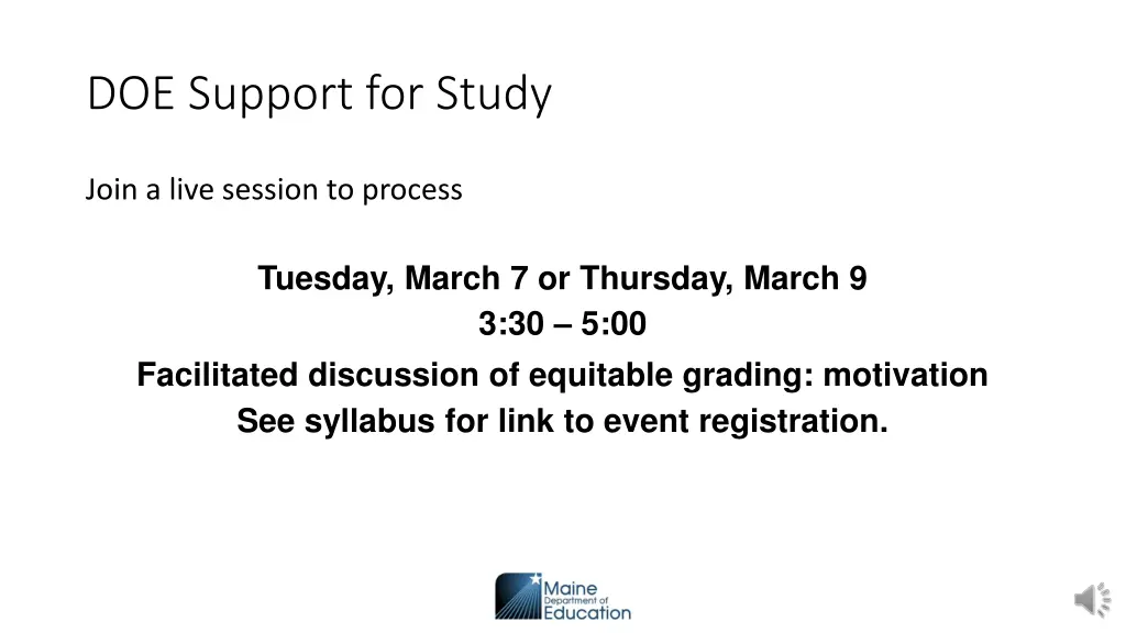 doe support for study 3
