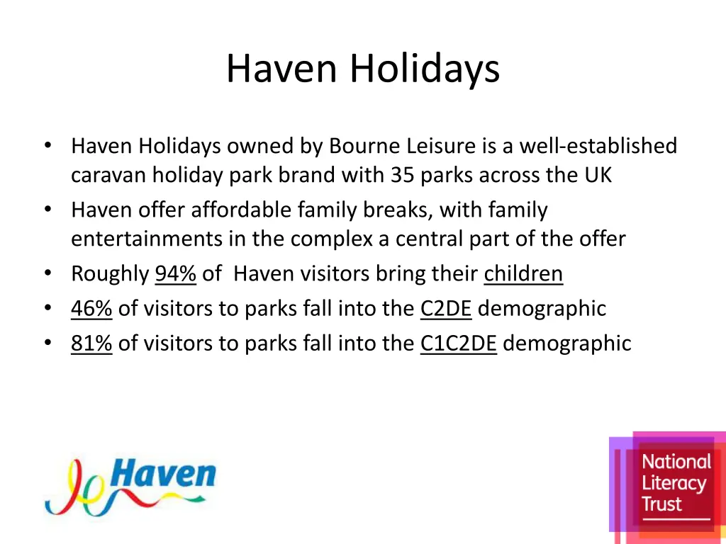 haven holidays