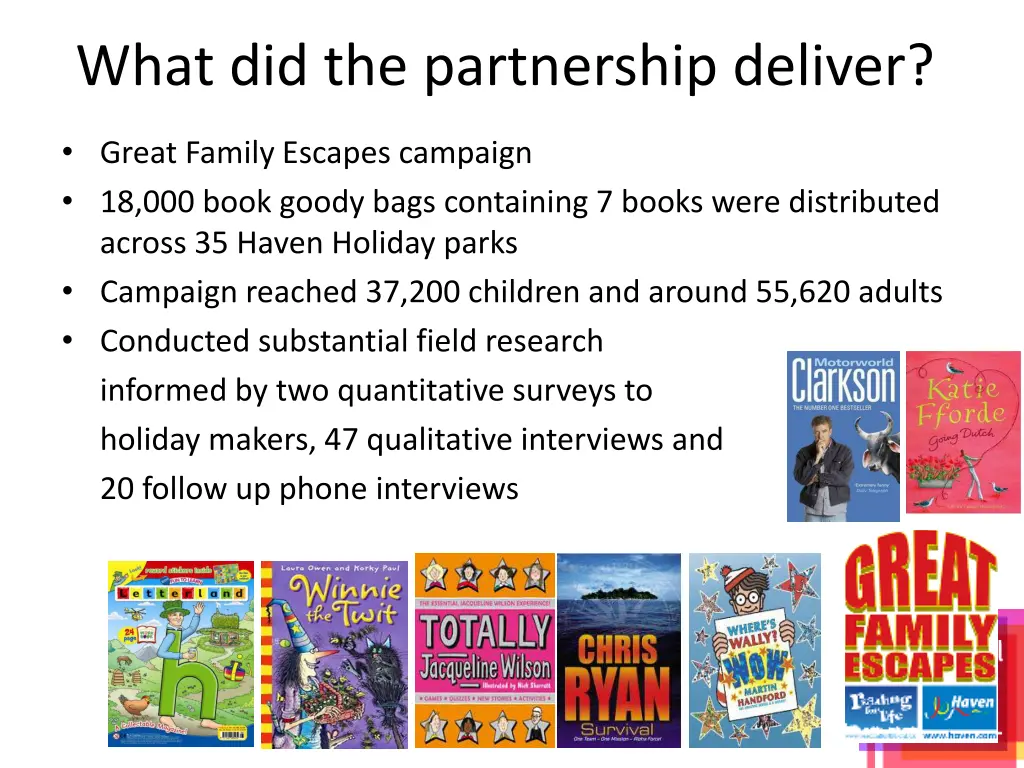 what did the partnership deliver