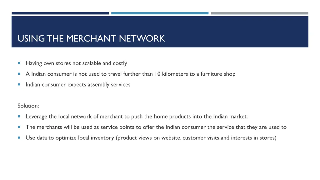 using the merchant network