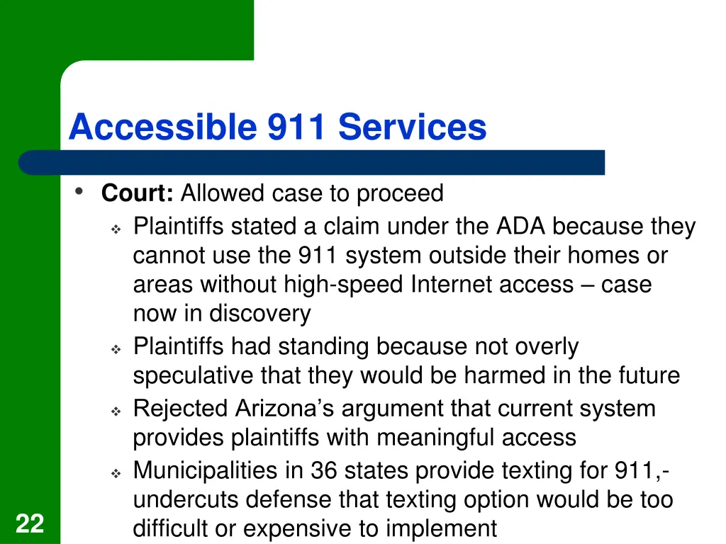 accessible 911 services 1