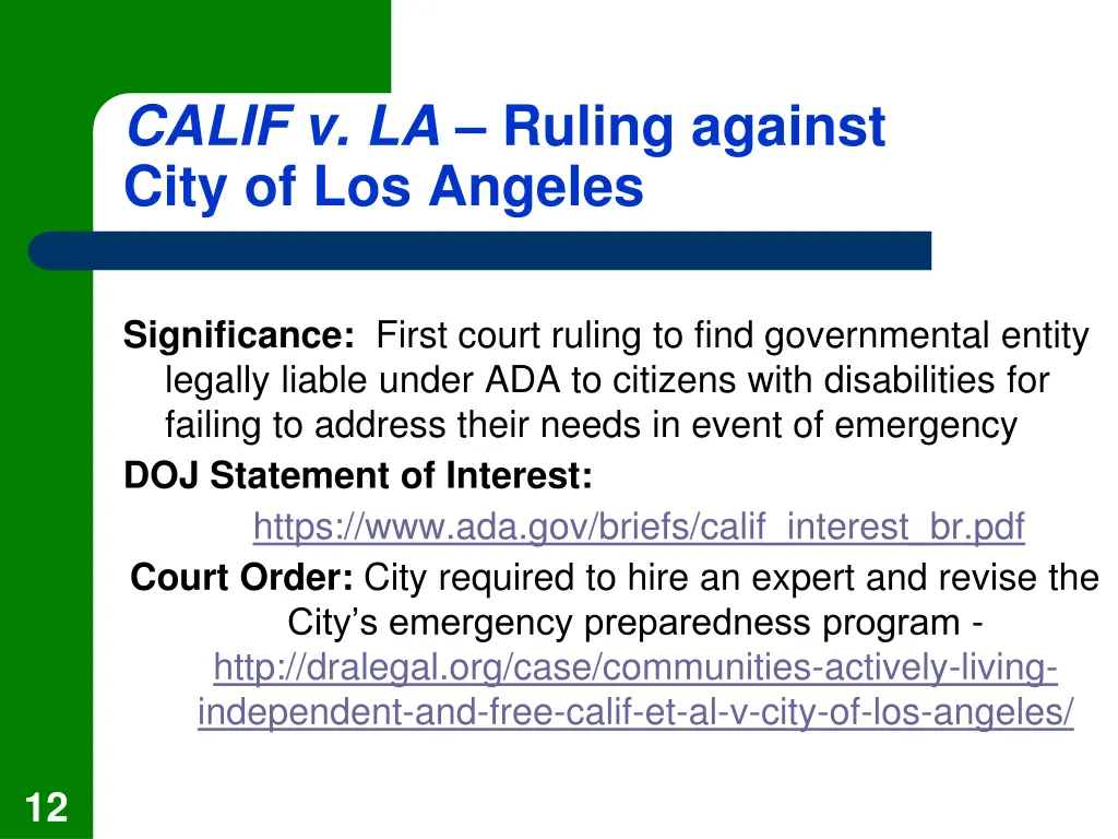 calif v la ruling against city of los angeles 1