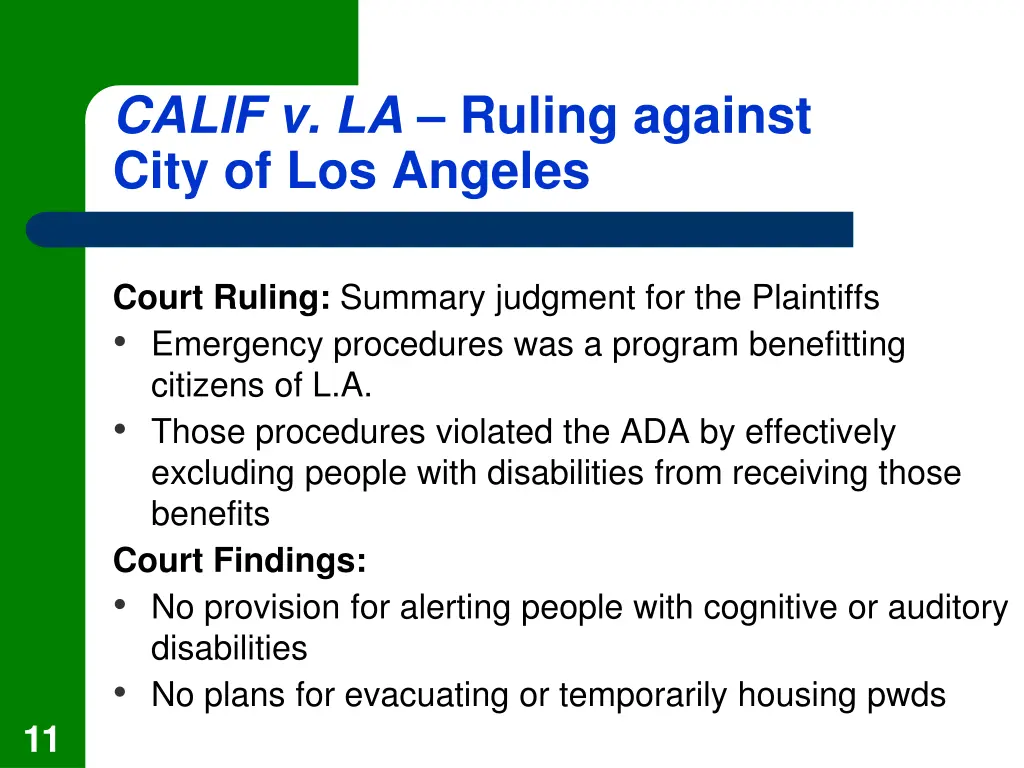 calif v la ruling against city of los angeles