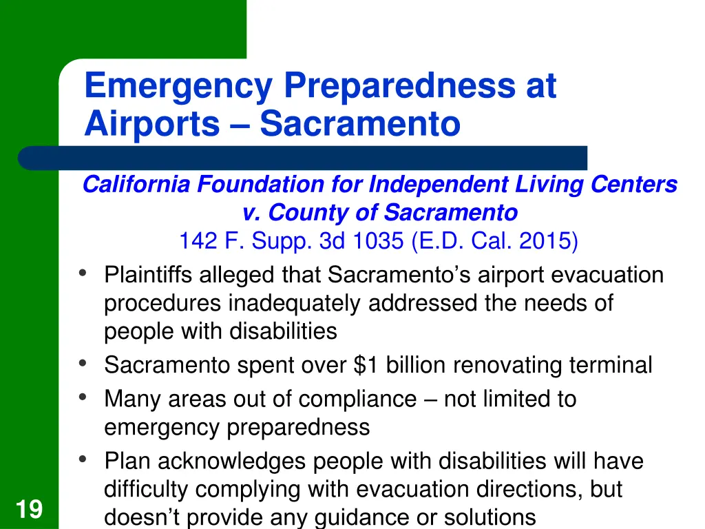 emergency preparedness at airports sacramento