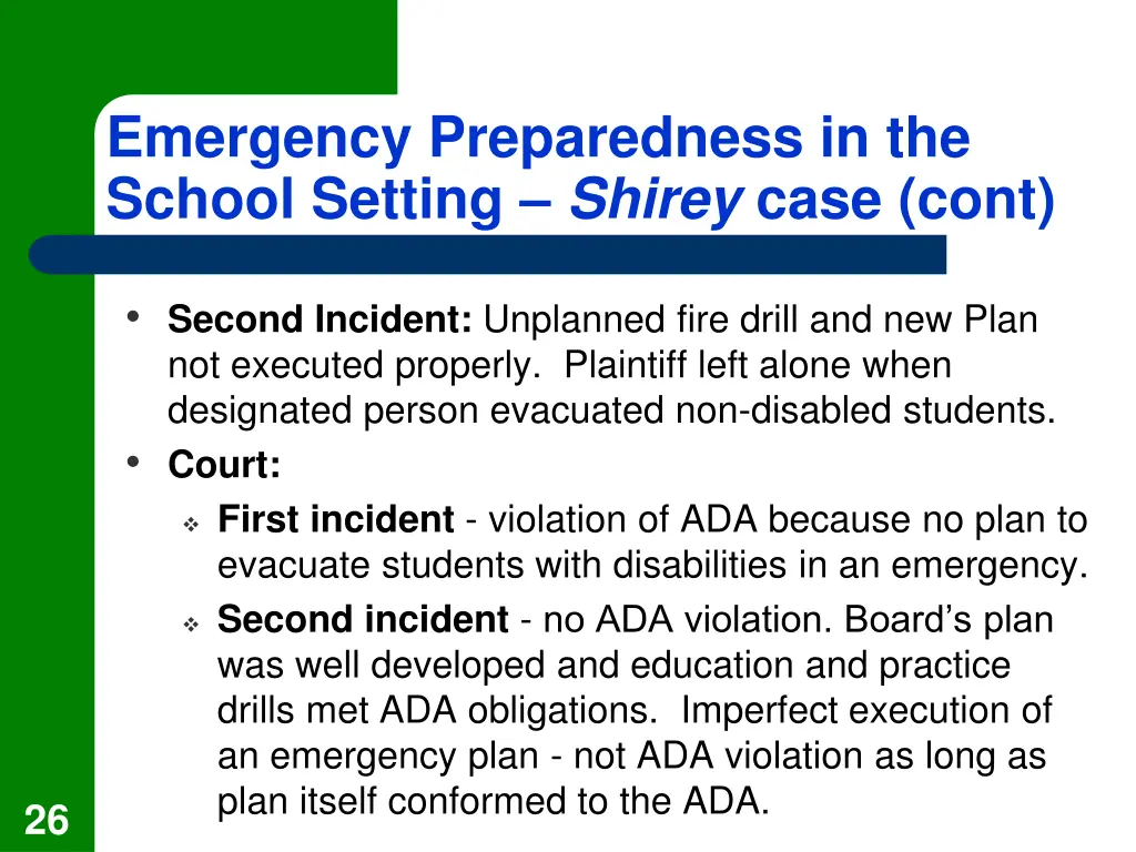 emergency preparedness in the school setting 2