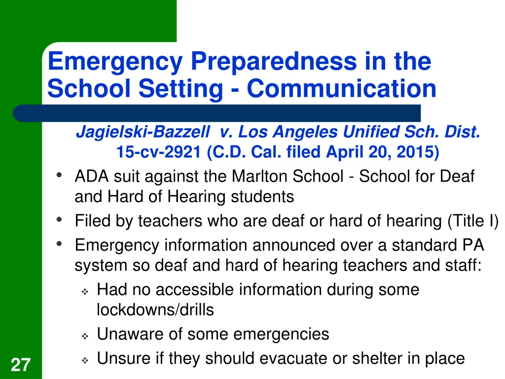 emergency preparedness in the school setting 3