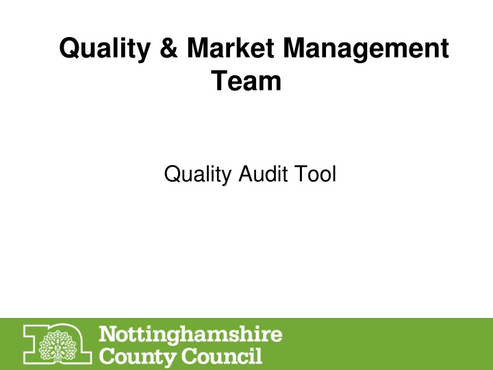 quality market management team