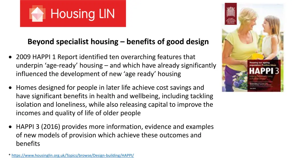 beyond specialist housing benefits of good design