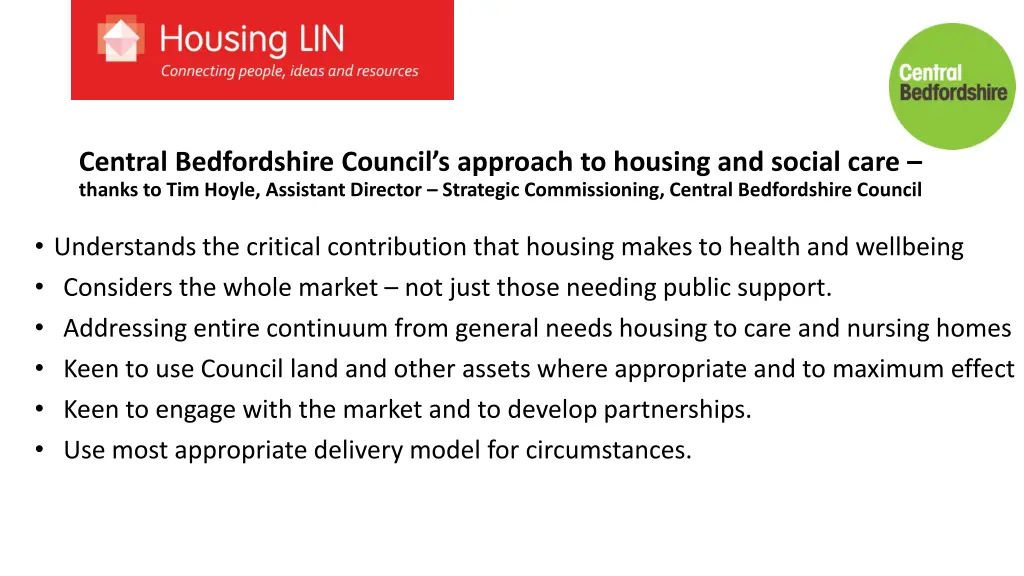 central bedfordshire council s approach