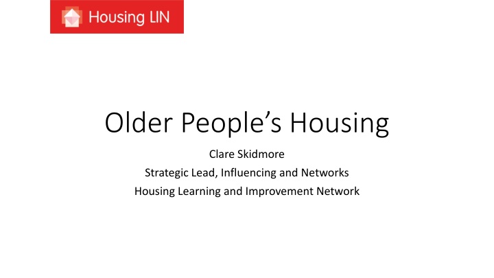 older people s housing