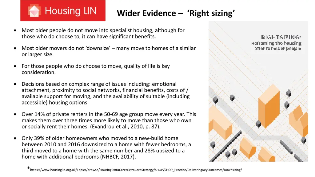 wider evidence right sizing