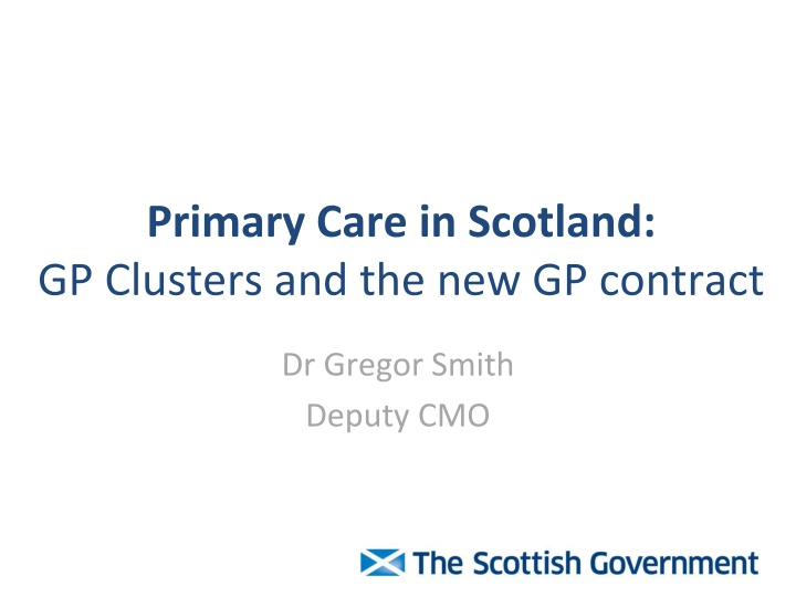 primary care in scotland gp clusters