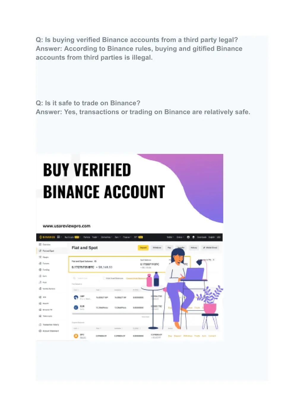 q is buying verified binance accounts from