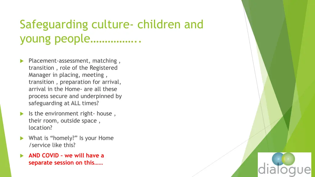 safeguarding culture children and young people