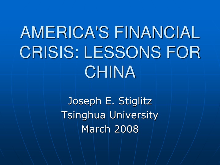 america s financial crisis lessons for china