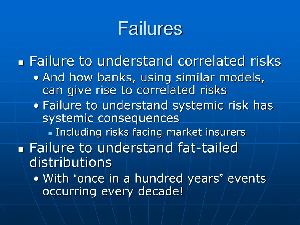 failures