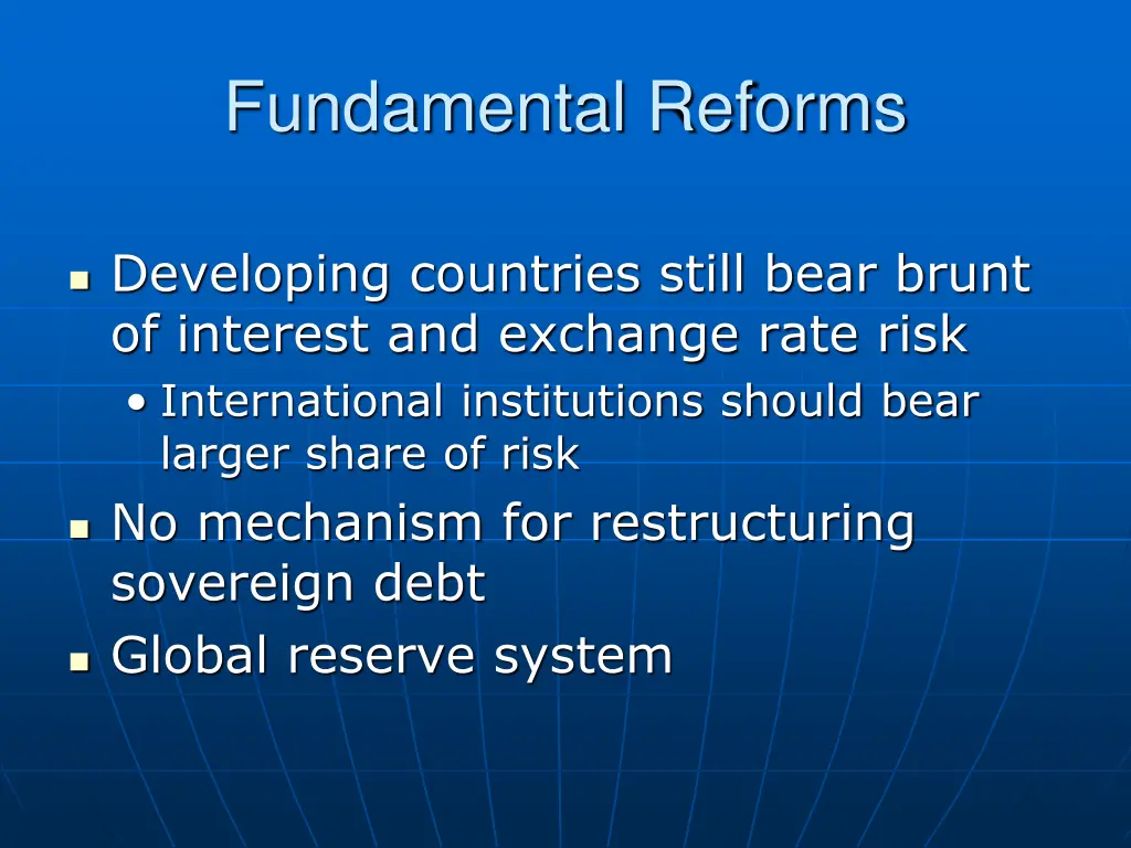 fundamental reforms 1